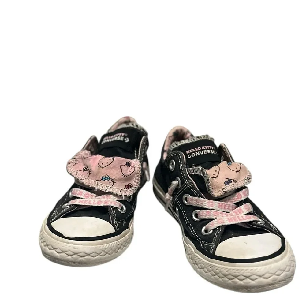 Hello Kitty x Converse Madison Toddler Low-Top Sneakers Black Pink Size 11